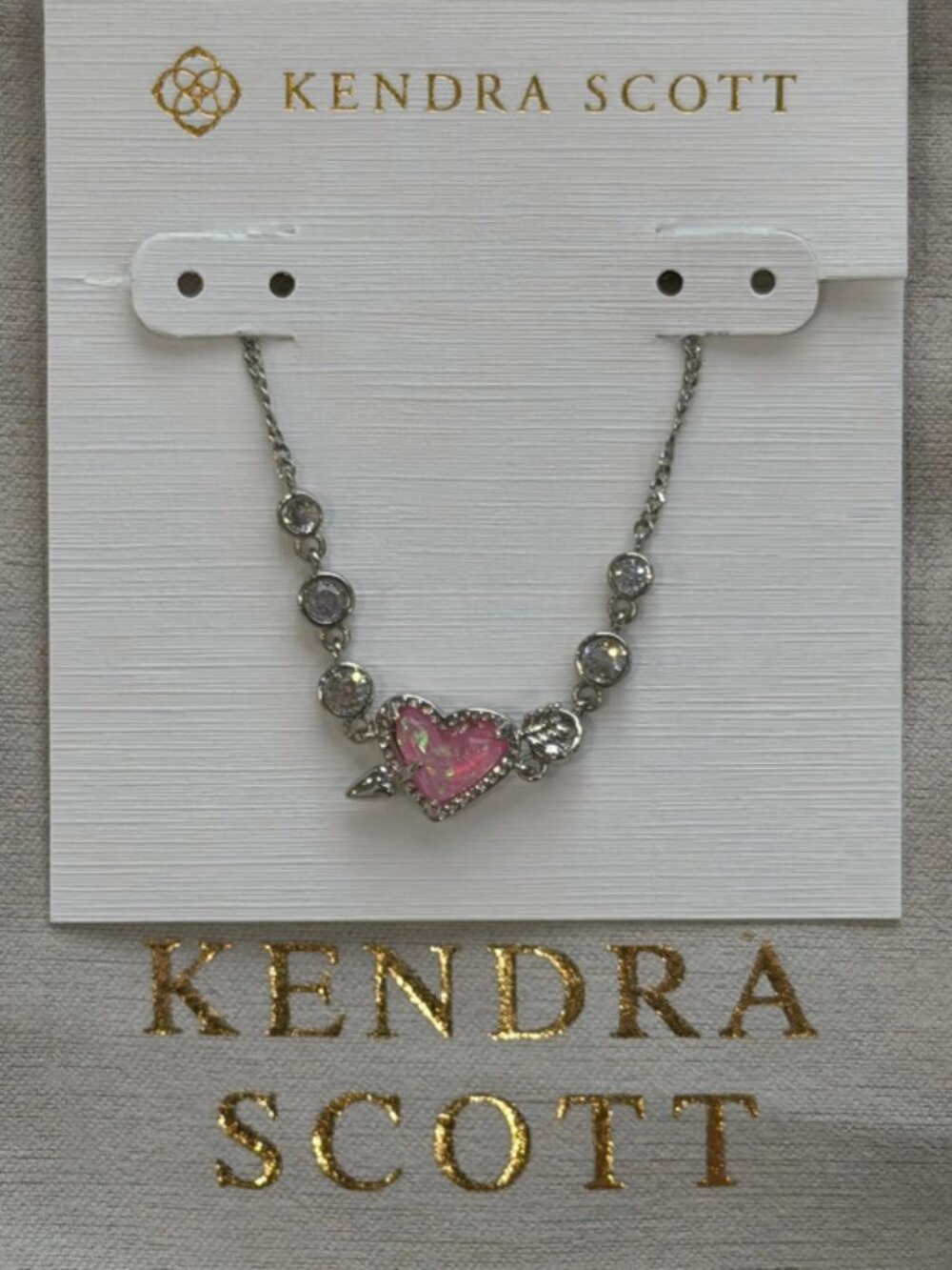 Kendra Scott Pink Heart Bracelet
